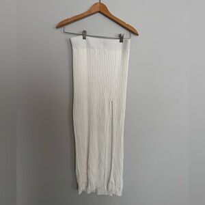 Wilfred Zeta Ribbed Midi Skirt w/Slit